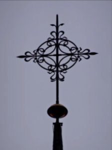 Spitze der Kirche in Kleinbartloff