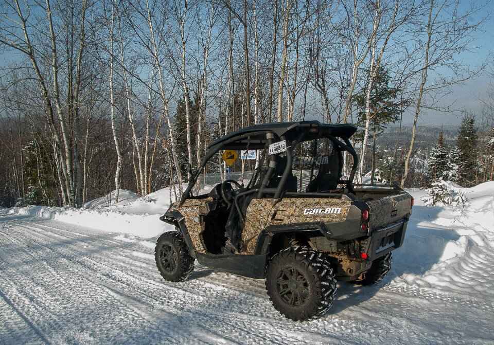 Track snow off-road