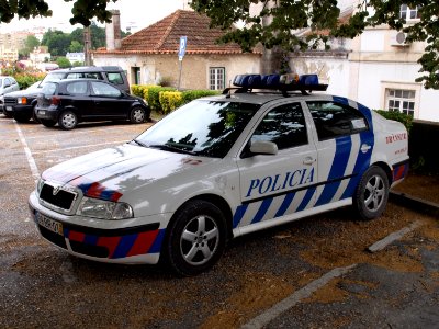 Skoda of Policia Transito at Lisboa