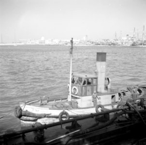Sleepboot in de haven van Alexandrië, Bestanddeelnr 255-6581