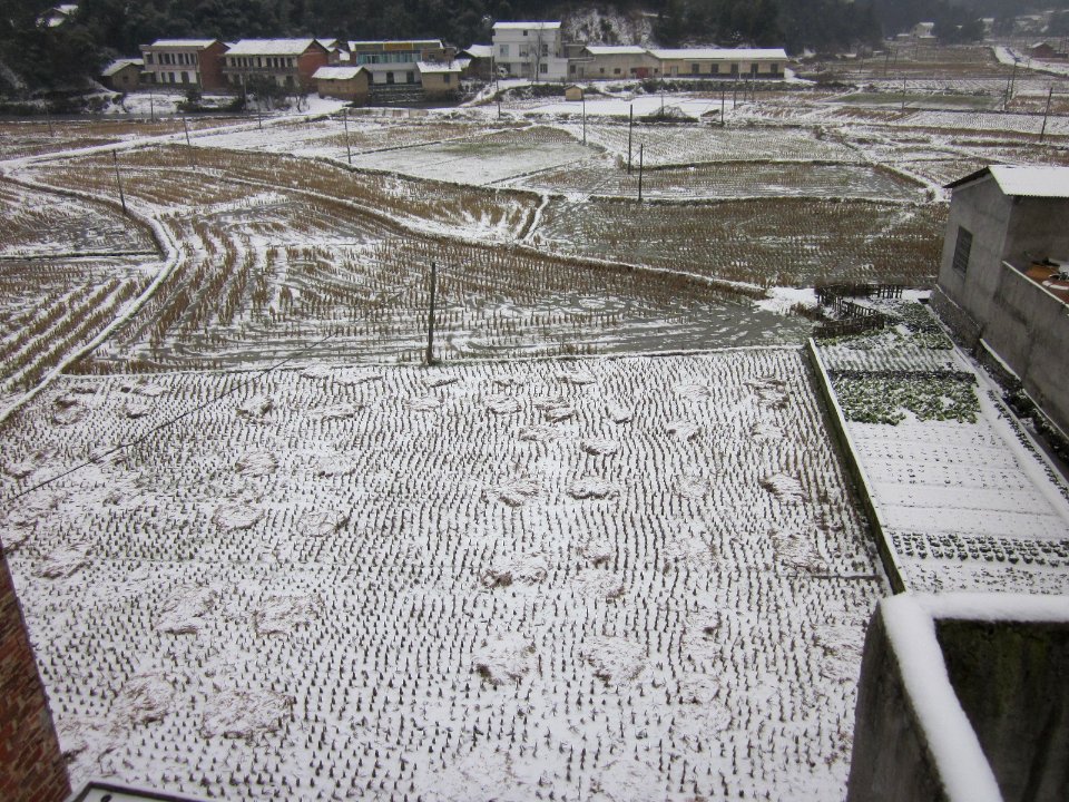 Snowscape of Weiziwan in Qingshanqiao Town of Ningxiang, Hunan, China, picture1