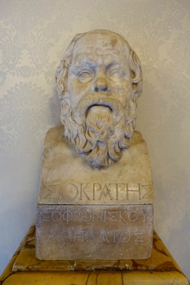 Socrates, Roman, 2nd century AD, from the original by Lysippos, 4th century BC, marble - Musei Capitolini - Rome, Italy - DSC05823