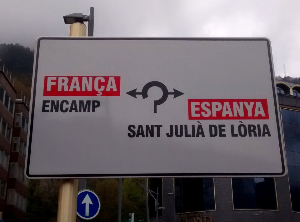Sign in Catalan in Andorra