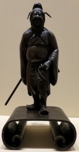 Shoki the Demon Queller, anonymous Japanese bronze, Honolulu Museum of Art, 2013-41-02