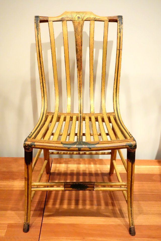 Side chair, Samuel Gragg (1772-c.1855), c. 1808, painted oak and beech - De Young Museum - DSC00819