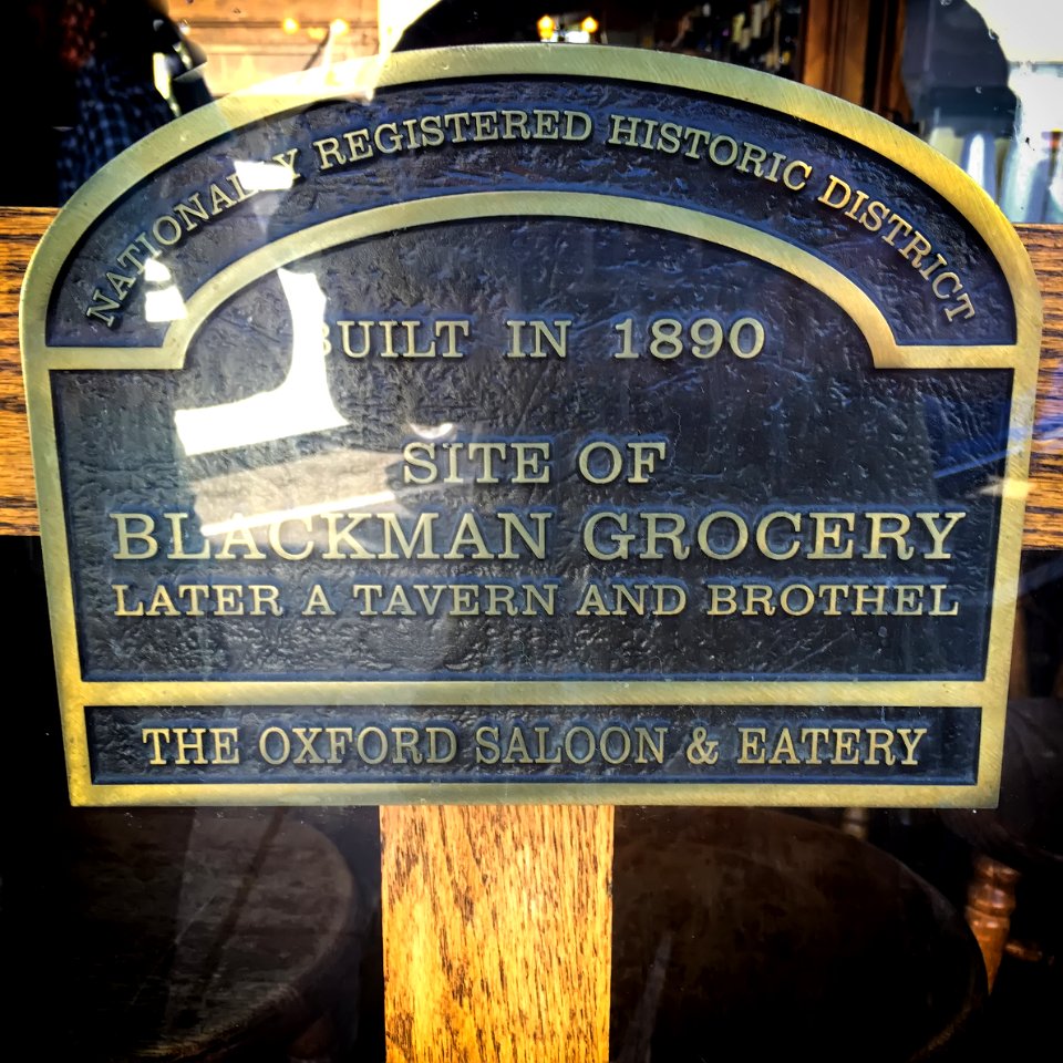 Snohomish, WA — Oxford Saloon plaque