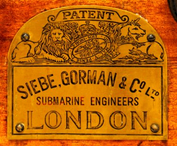 Siebe, Gorman & Co ltd, Submarine engineers, London, logo, Geniemuseum Vught