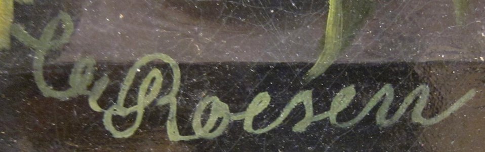 Signature of Severin Roesen, 1850-1855