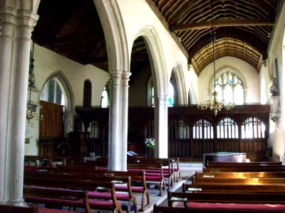 Shoreham parish church, interior