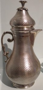 Silver coffee pot from Turkey, 19th century, Honolulu Museum of Art photo