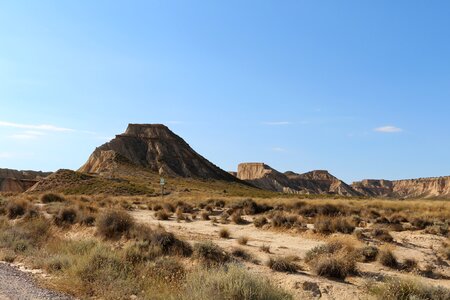 Desert landscape bardenas photo