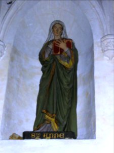 Sillé-le-Guillaume (Sarthe) église,statue sainte Anne