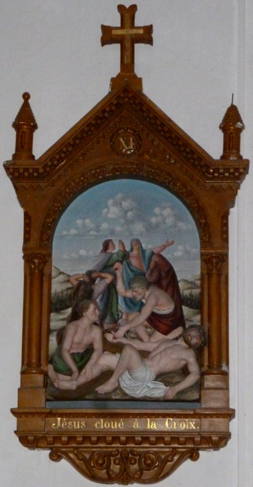 Station 11 du chemin de croix de l’église saint Laurent de Belmont