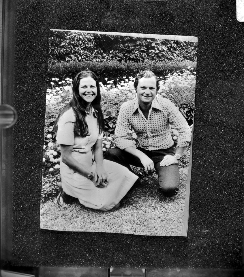 Statiefoto Karl Gustav en Silvia van Zweden, Bestanddeelnr 928-8394