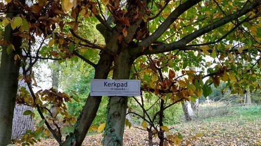 Stokhem-Kerkpad bord bij Vlekkenberg