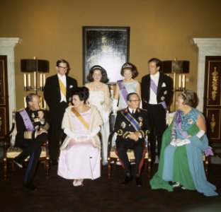 Statiefoto bezoek President Tito President Tito en echtgenote Jovanka Broz, ko, Bestanddeelnr 254-8722