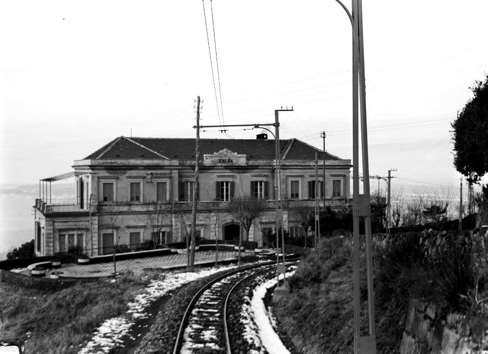 Stationsgebouw van het treintje naar de Vesuvius, Bestanddeelnr 191-1399