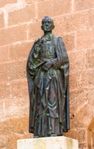 Statue blessed bishop Diego Ventaja Milan, Almeria, Spain photo