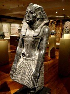 Statue of Amenemhat III, about 1859-1814 BC, Middle Kingdom, Dynasty 12, reign of Amenemhat III, granodiorite - Cleveland Museum of Art - DSC08649 photo