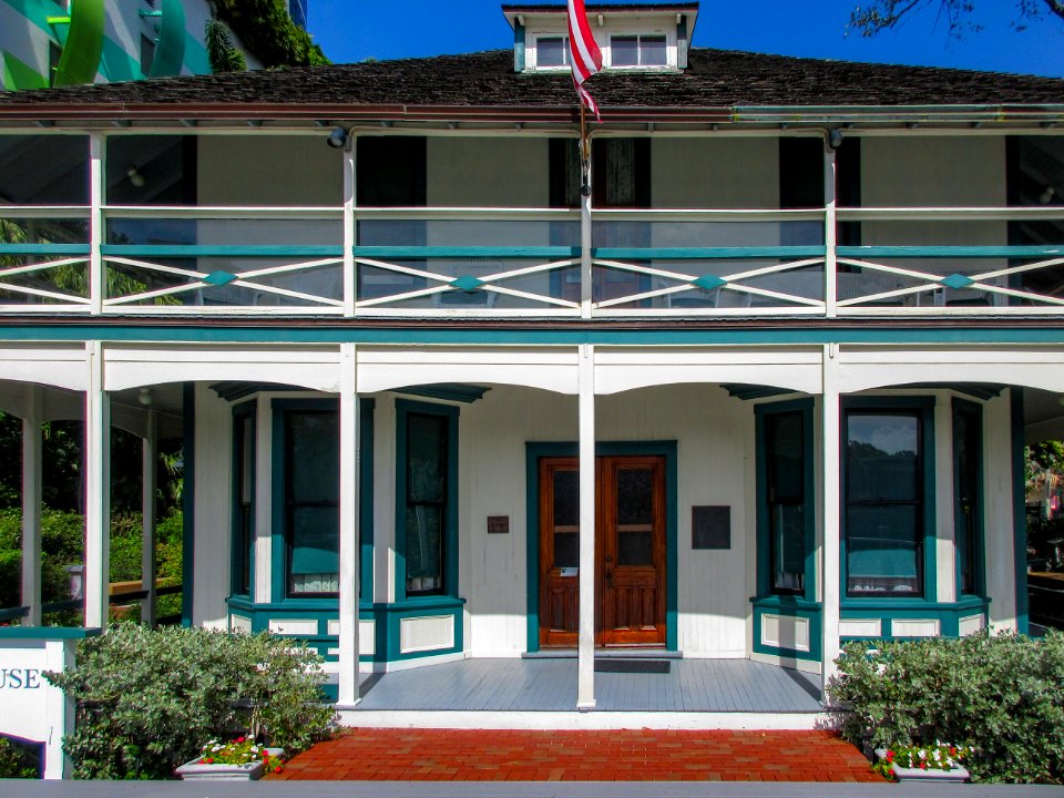 Stranahan House Fort Lauderdale Florida facade from New River 
