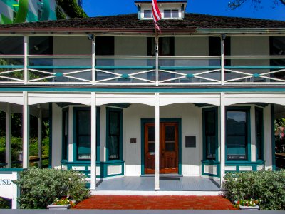 Stranahan House Fort Lauderdale Florida facade from New River 