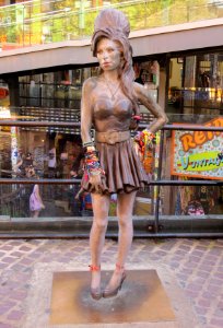 Statue Of Amy Winehouse in London - 2016