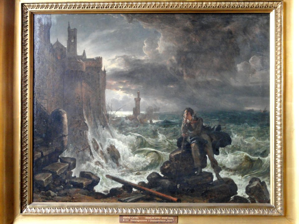 Storm Scene from Chateaubriand's Rene, by Franz Ludwig Catel - Thorvaldsens Museum - DSC08788