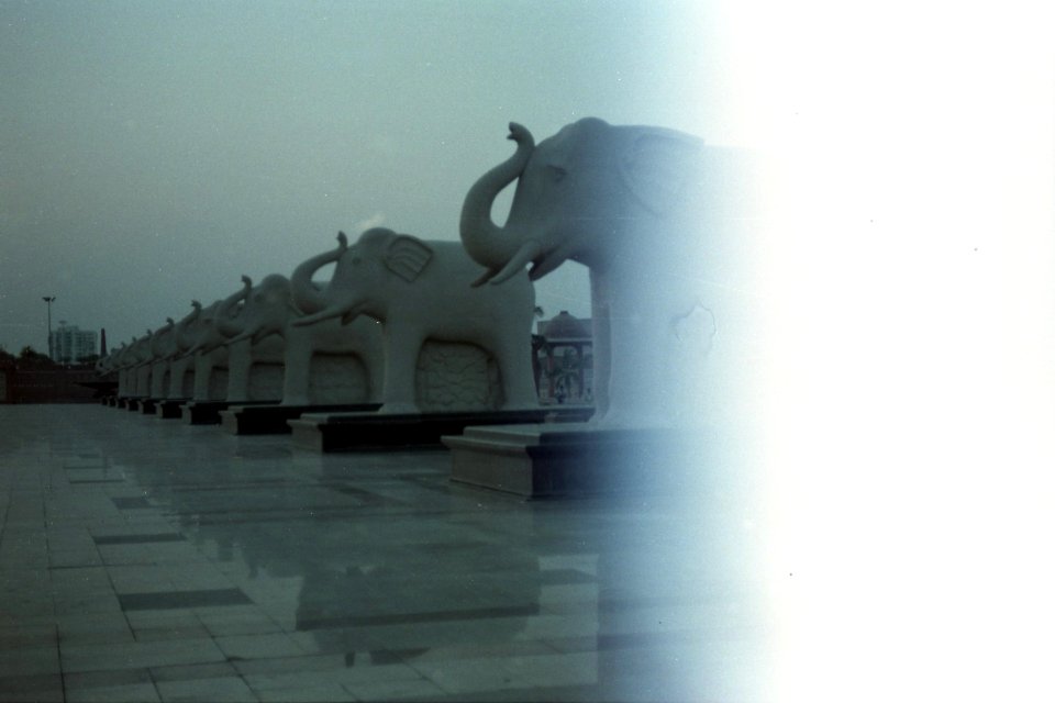 Statues of Elephants at Dr BR Ambedkar's Samajik Parivartan Sthal, Gomti Nagar, Lucknow