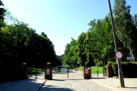 Srebrzysko cemetery in Gdansk main entrance