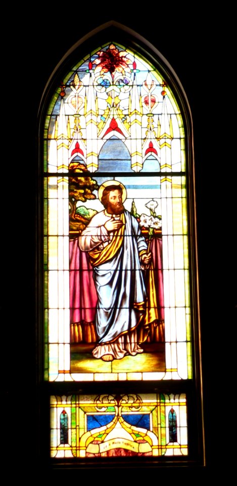 St. Mary Assumption (Dwight, Nebraska) W wall window 4