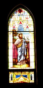 St. Mary Assumption (Dwight, Nebraska) W wall window 4