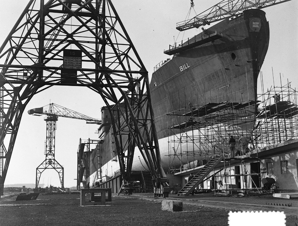 Ss. Bill op helling bij NDSM Amsterdam, Bestanddeelnr 904-9440