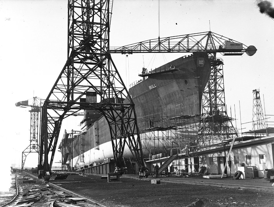 Ss. Bill op helling bij NDSM Amsterdam, Bestanddeelnr 904-9447