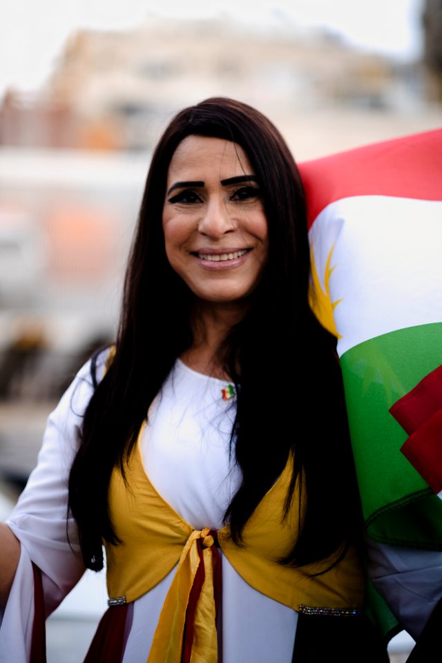 Solidarity protest for Rojava organized by Kurdish Jews on October 15th 2019 in Tel Aviv, Israel 14