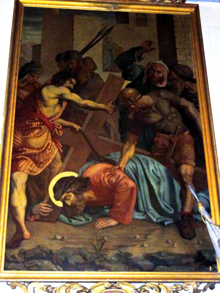 Solesmes (Nord, Fr) chemin de Croix par Delacroix, station 07