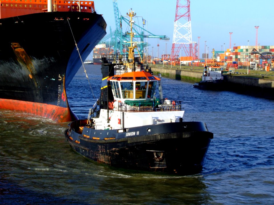 Union 11 IMO 9120190, Port of Antwerp 19Dec2008