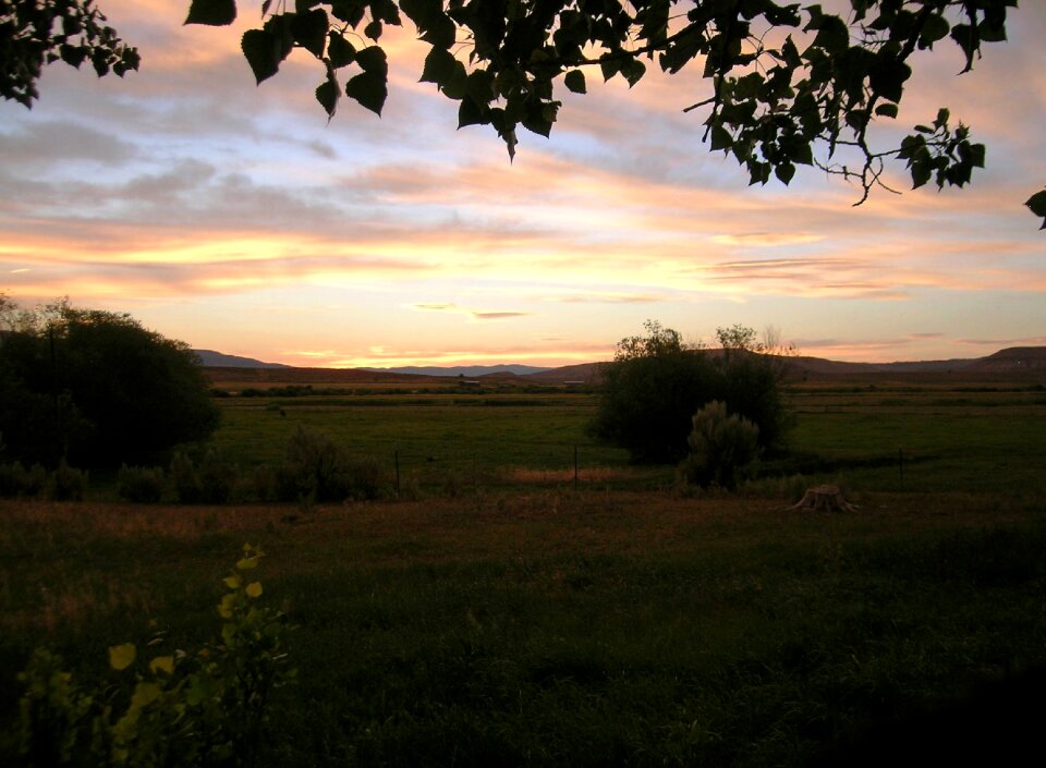 Landscape sunrise countryside