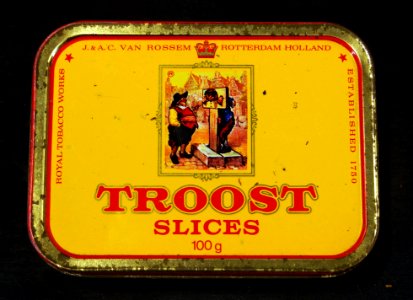 Troost slices tabaks blikje