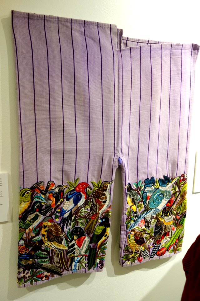 Trousers, Tz'utujil Maya, Santiago Atitlan, view 1, mid to late 20th century, cotton - Textile Museum of Canada - DSC01247