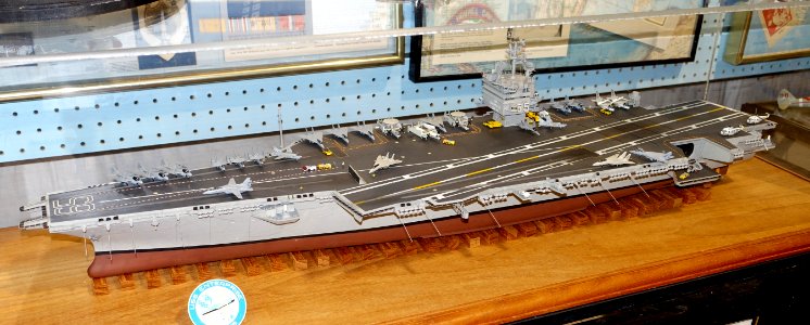 USS Enterprise (CVN-65) model - Oregon Air and Space Museum - Eugene, Oregon - DSC09799
