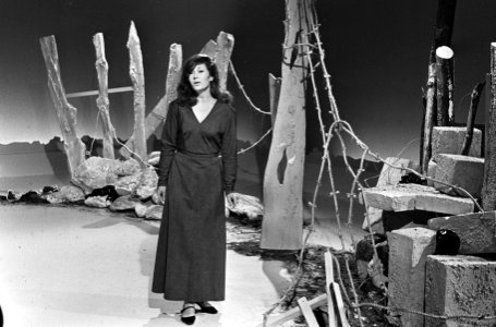 TV-programma rond Theodorakis, zangeres Christine Cunne, Bestanddeelnr 920-7713