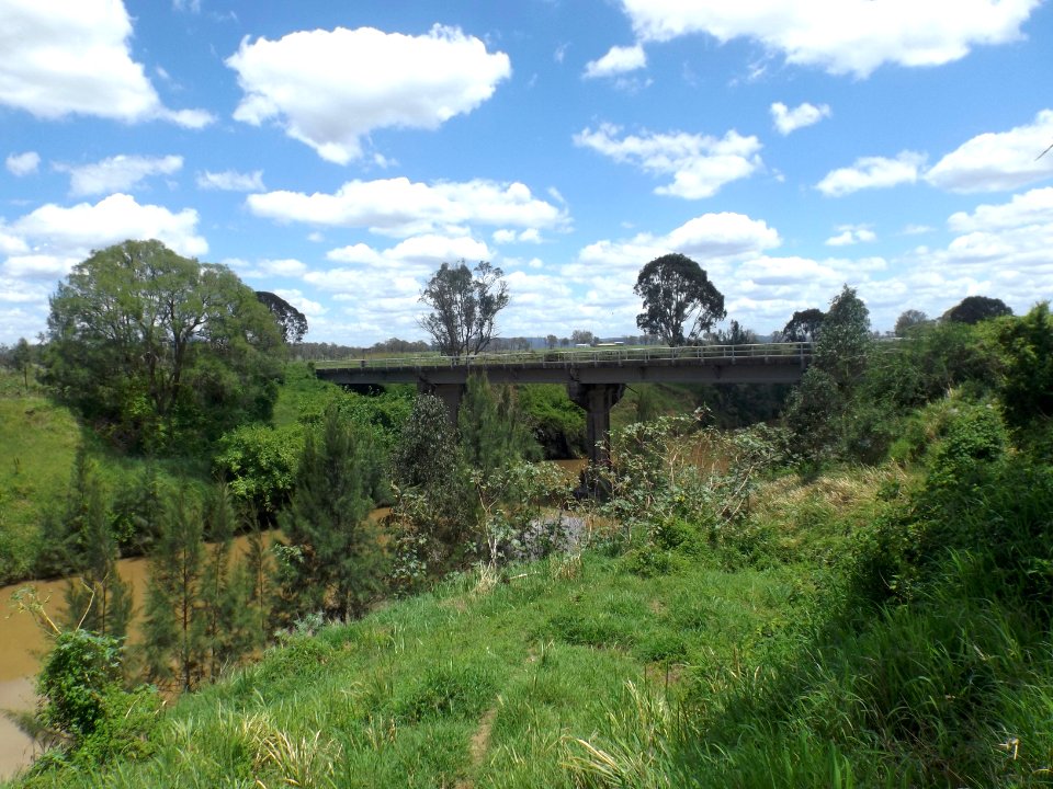 Undullah Road crossing of the Logan River at Woodhill, Queensland
