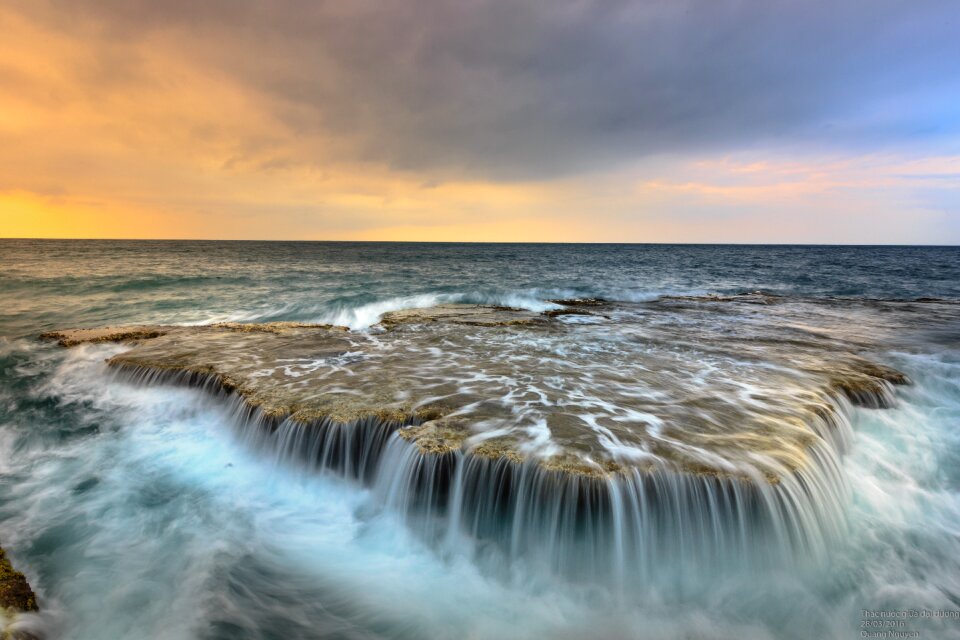 Reef rocks shore