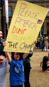 Trump protest - George Square, Glasgow 17