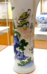 Vase, China, early Qing dynasty, transitional style, c. 1650 AD, wucai glaze porcelain - Ethnological Museum, Berlin - DSC02024