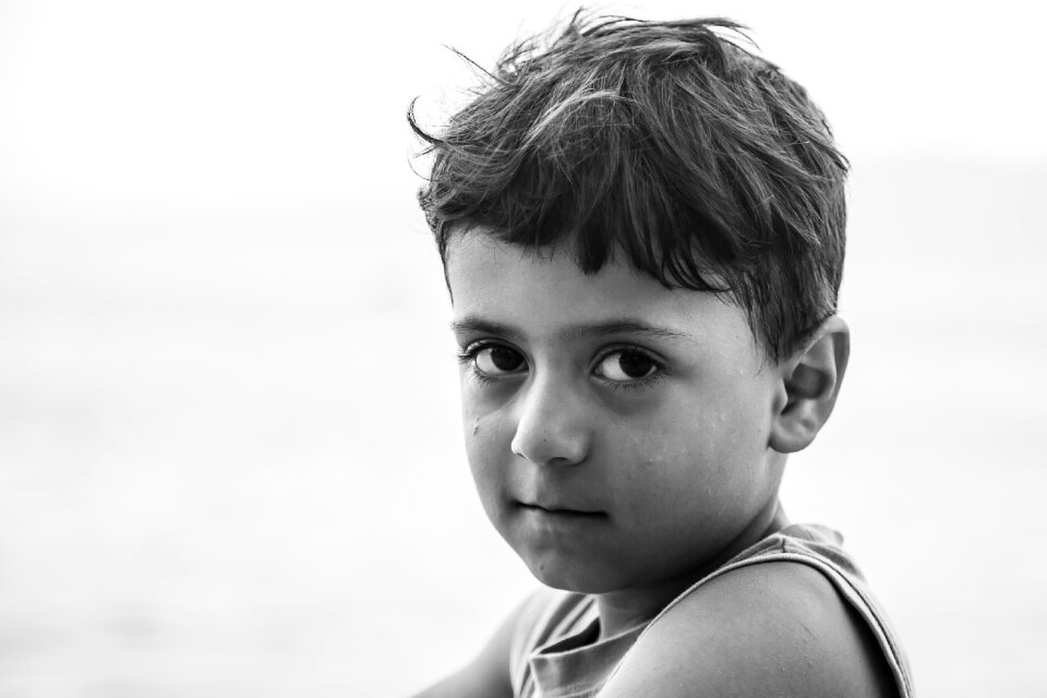 Portrait child portrait face