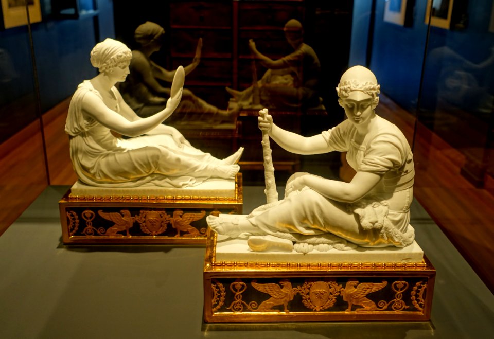 Truth and Strength, Dihl and Guerhard Manufactory, c. 1805-1815, unglazed porcelain, gilt bronze - Montreal Museum of Fine Arts - Montreal, Canada - DSC08705