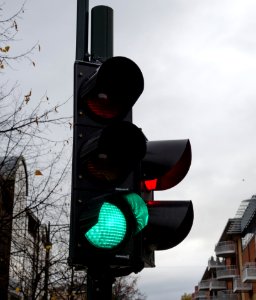 Traffic light green Drammen (2)