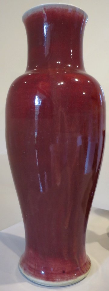Vase from China, glazed porcelain, c. 1700, Honolulu Museum of Art, 1848.1
