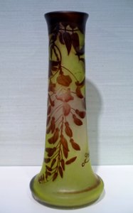 Vase, Emile Galle, c. 1900, glass - Hessisches Landesmuseum Darmstadt - Darmstadt, Germany - DSC00920